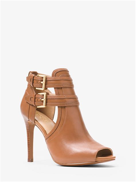 blaze leather open toe bootie michael kors|Blaze Leather Open.